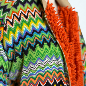*Only 2 Left* Reversible Tangerine SHAG Coat