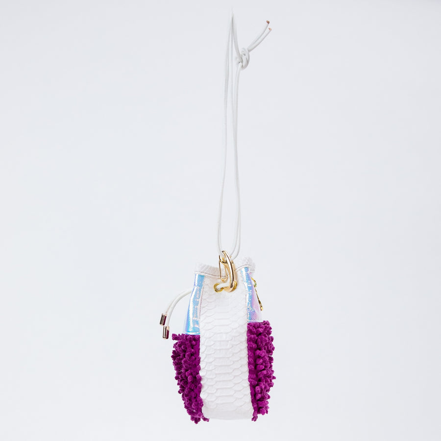Drawstring SHAG Mini — 5 Panel BAGG: Deep Disco Queen Purple
