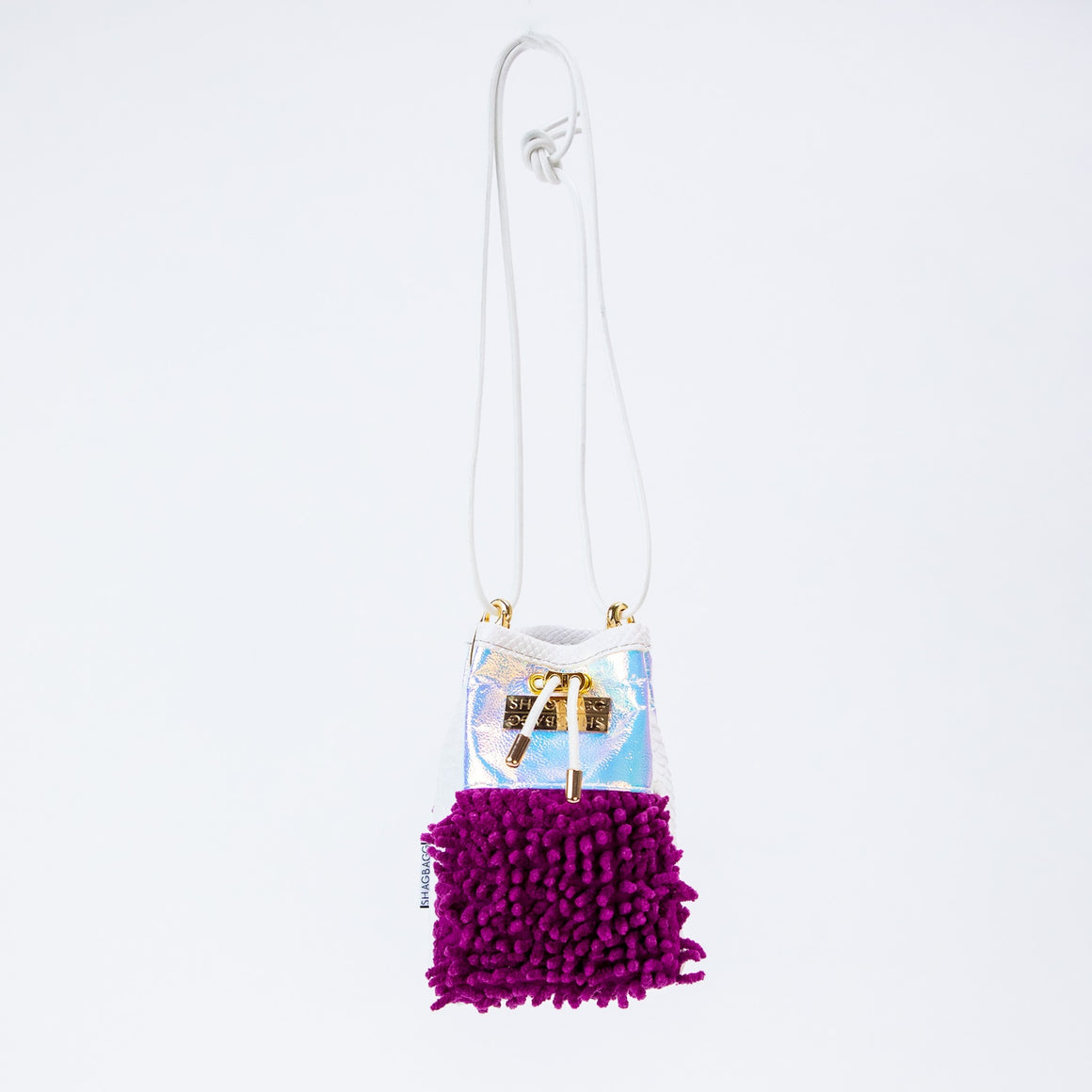 Drawstring SHAG Mini — 5 Panel BAGG: Deep Disco Queen Purple