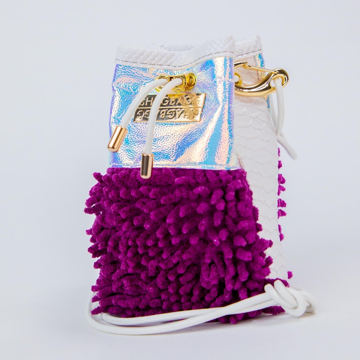 Drawstring SHAG Mini — 5 Panel BAGG: Deep Disco Queen Purple